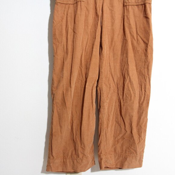 Madewell Corduroy Belted Jumpsuit Coveralls Burnt Sienna Cotton Boiler Suit Sz 6 - Picture 6 of 14